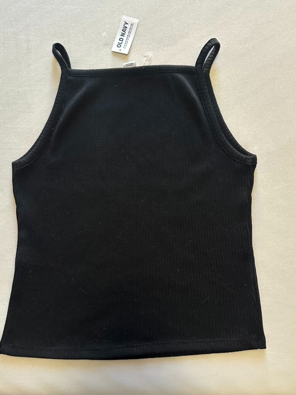 Old Navy Women's Black Ribbed Cami Tank Top Size M NWT